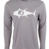 TackleDirect Tuna Logo Mens Performance LS Shirt - Graphite - Large -Fishing Equipment Store tackledirect tuna logo mens performance ls shirt graphite tda 0510 2 32286.1651326749